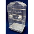Yml YML 6804WHT Shall Top Small Bird Cage in White 6804WHT